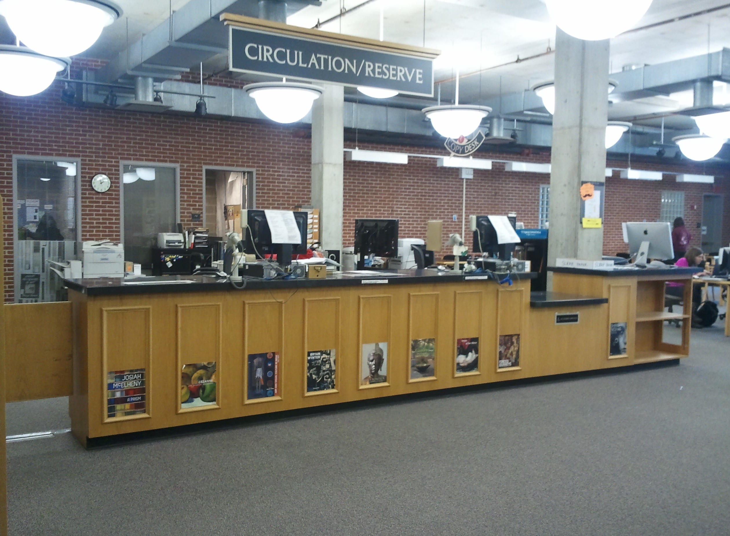 Wertz Art & Architecture library circulation desk photo